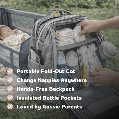 WunderNest™ CozyGo Portable Cot Backpack